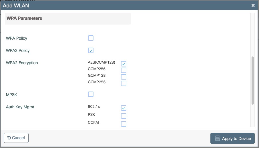 Add PF-Secure WLAN