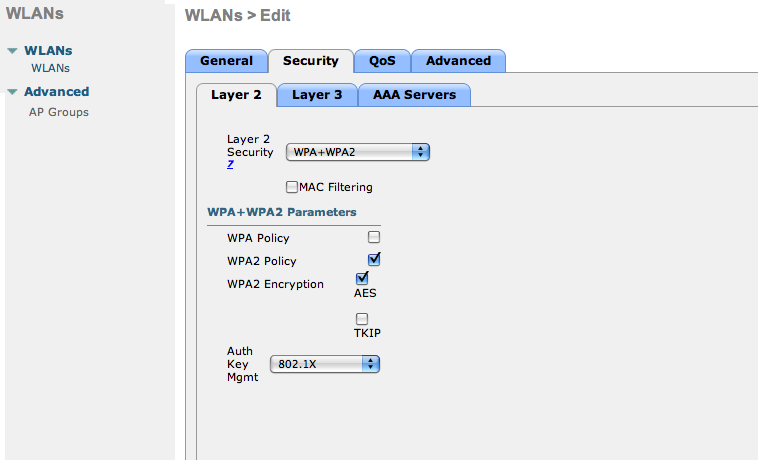 SSID L2 secure