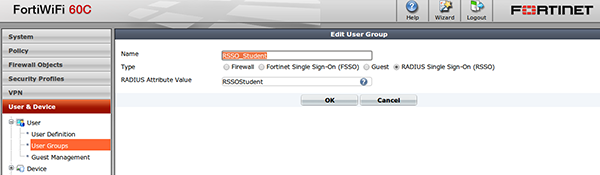 Create the SSO agent in FortiGate