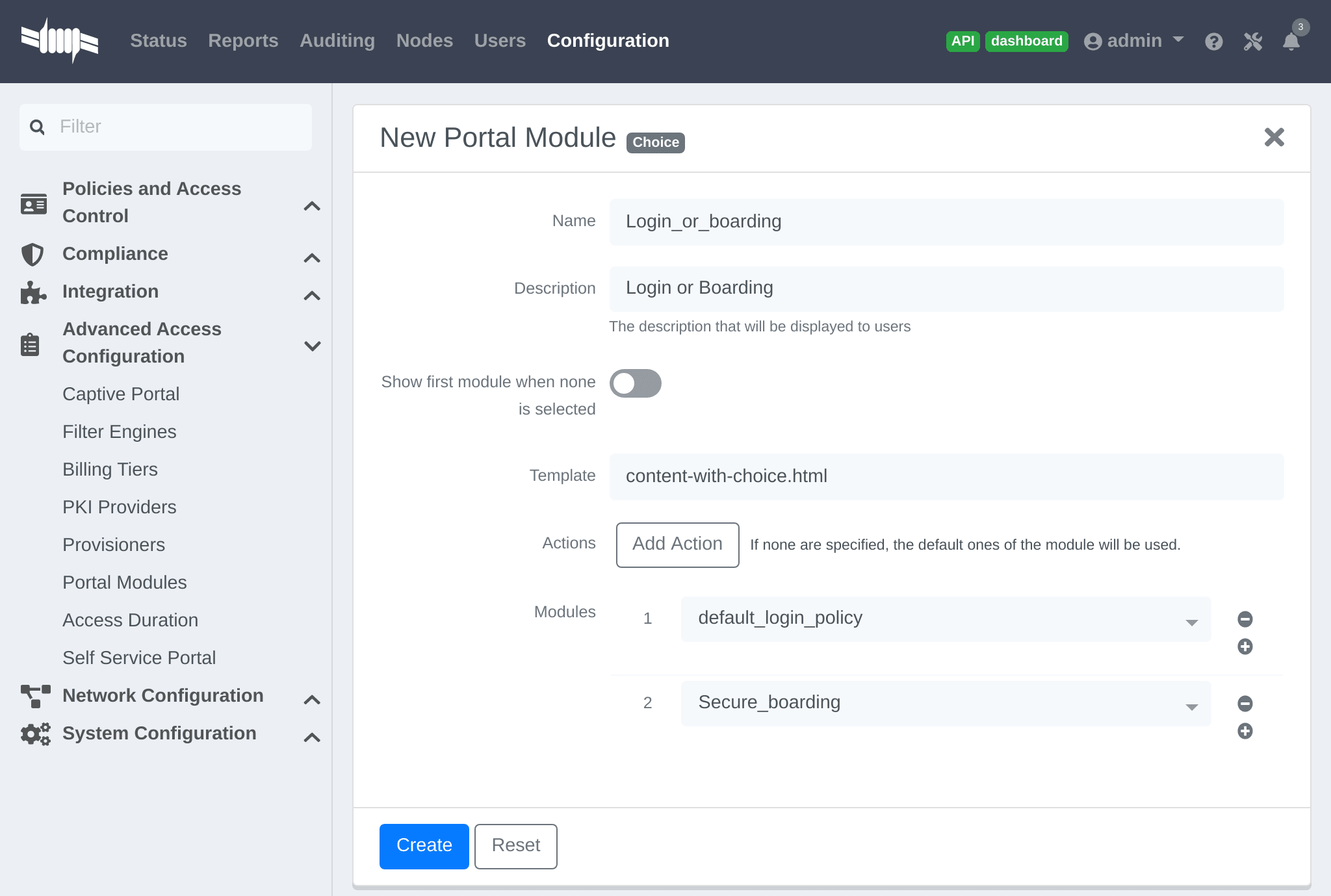 Login or Boarding Secure SSID