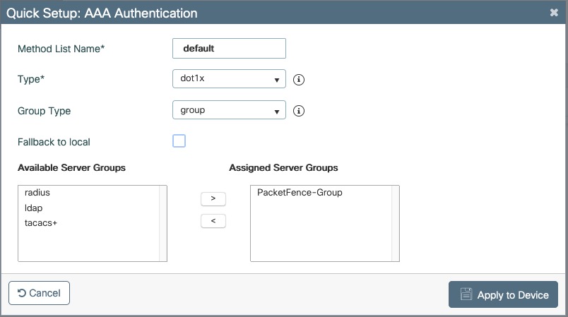 AAA Authentication