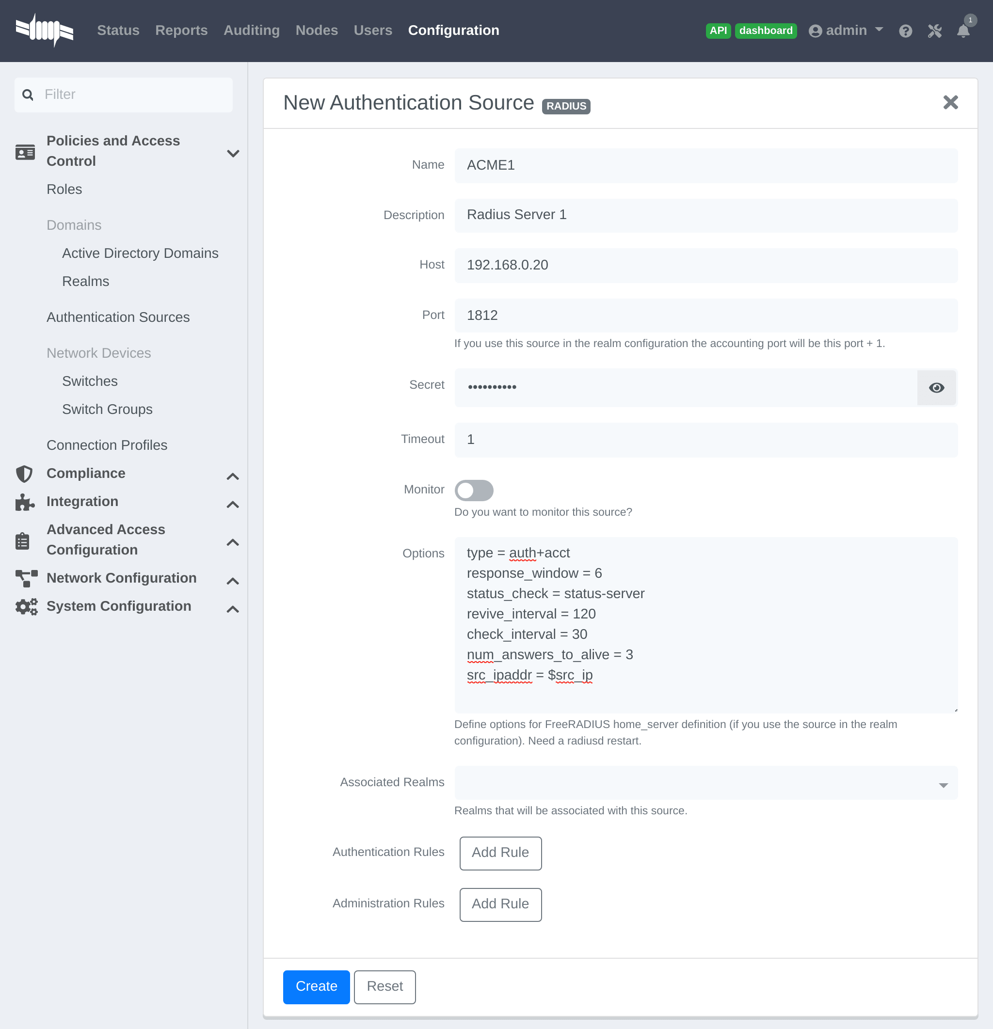 ACME RADIUS Source