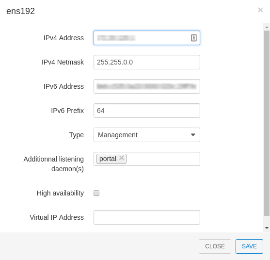 Captive Portal SSID configuration