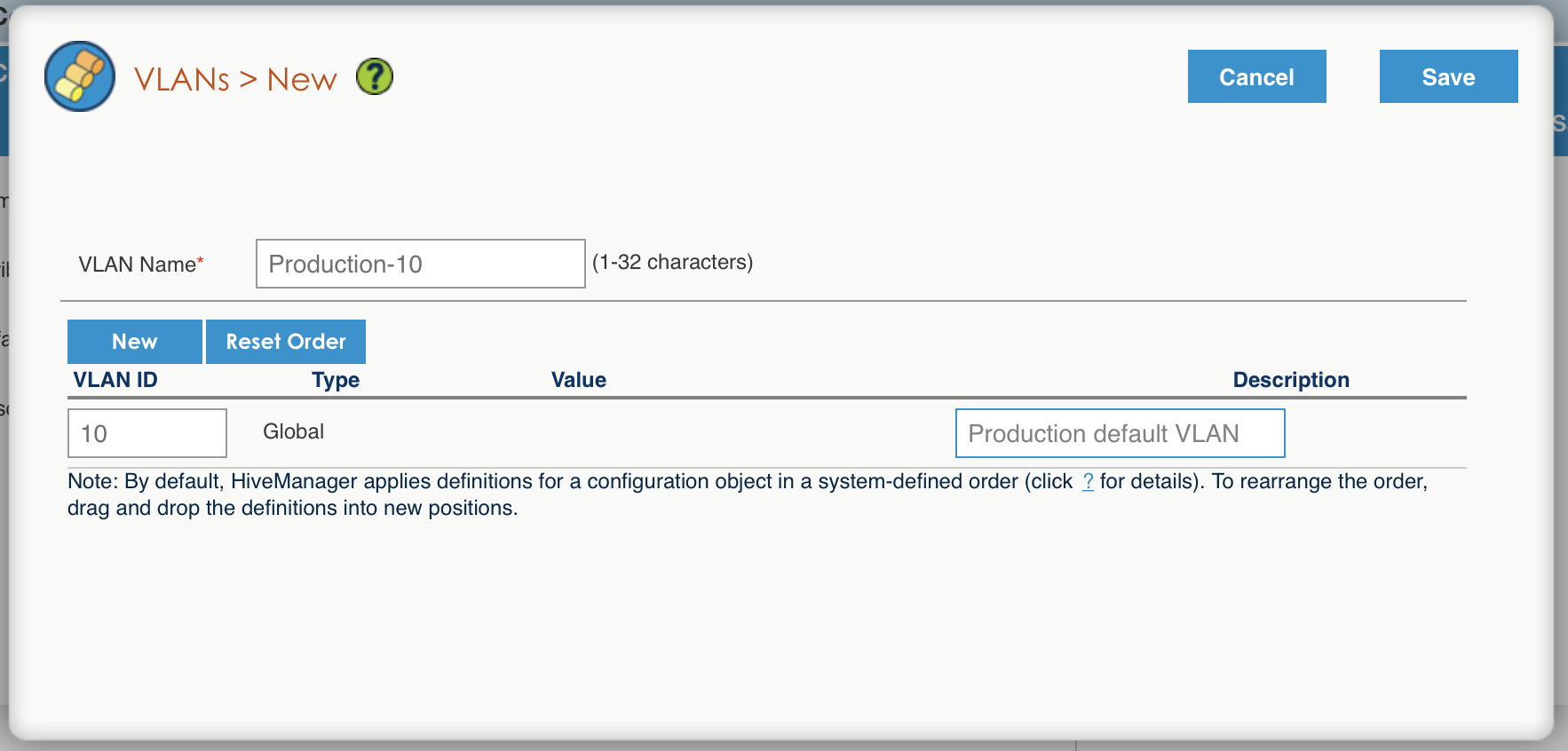 vlan configuration