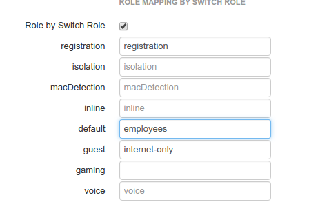 Aruba wireless controller roles configuration