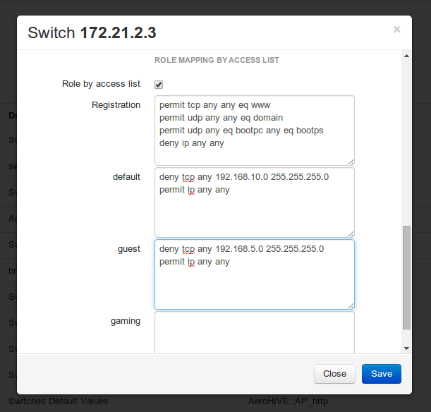 cisco ise 2.4 downloadable acl example