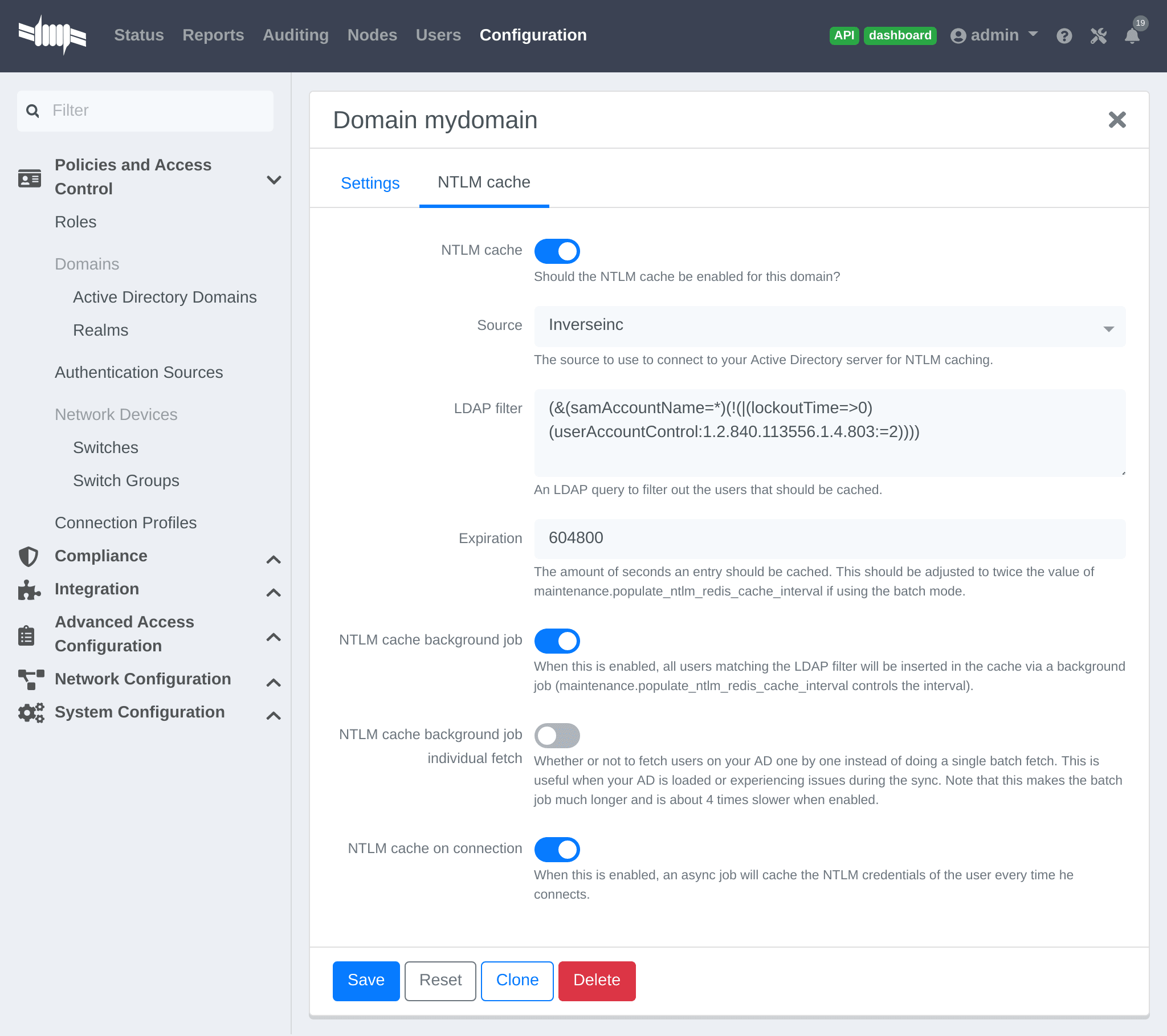 Domain NTLM cache